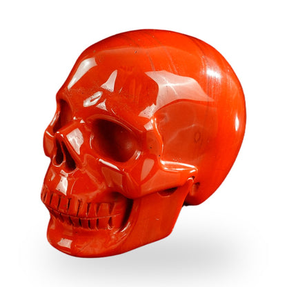 Kindred Vein 3" Red Jasper Hand Carved Crystal Realistic Skull Sculpture (SKU: SKH30RJ06) - Photo 47