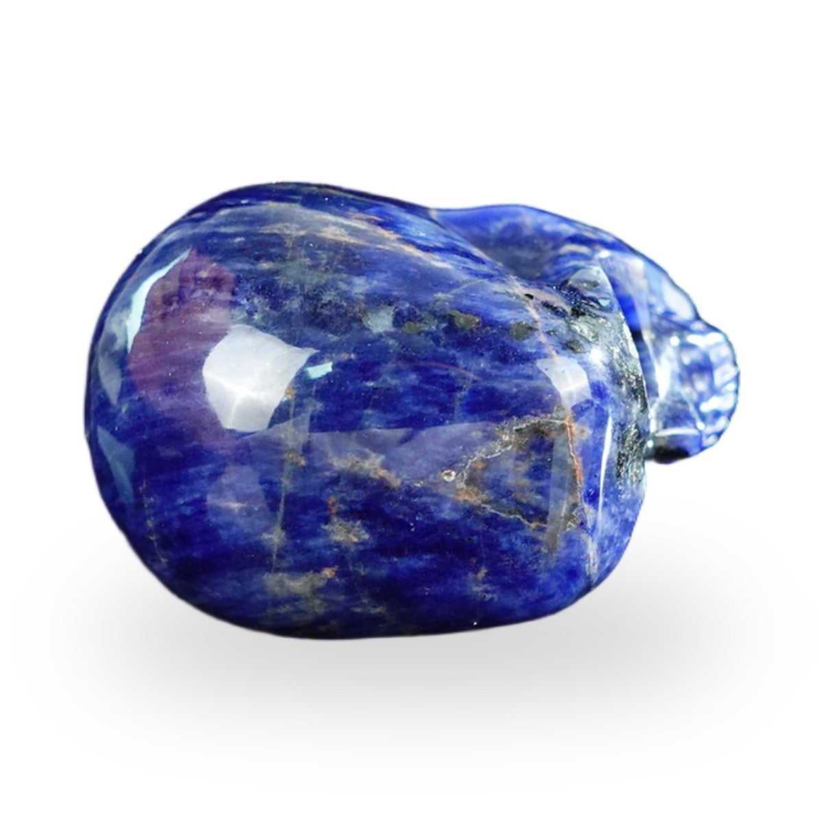 Kindred Vein 2.2" Sodalite Hand Carved Crystal Realistic Skull Sculpture (SKU: SKH20SL02) - Photo 10