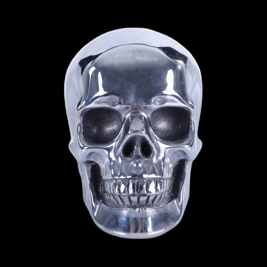 3" Tera Hertz Hand Carved Crystal Realistic Skull