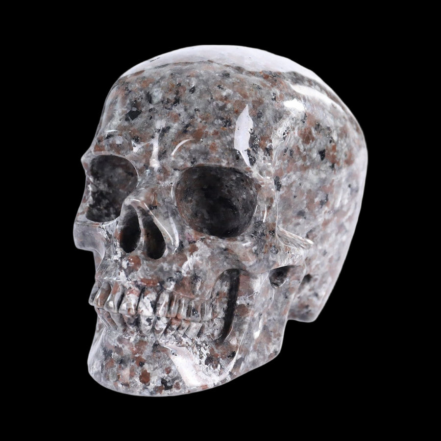 2.2" Yooperlite Hand Carved Crystal Realistic Skull